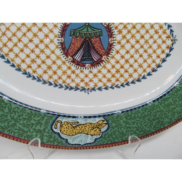 Essex Collection Katmandu By Kate Williams 14 1/2" Oval Platter EUC - Picture 5 of 9